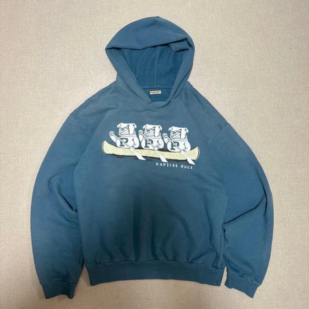 캐피탈 플리스 후드 스웨트셔츠