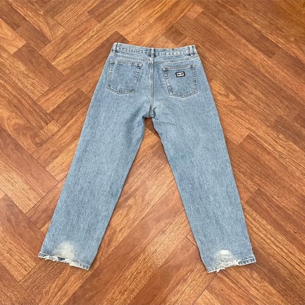 오베이 와이드데님팬츠