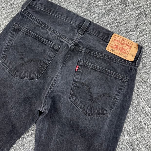 (허단43)00'S 리바이스 501 워싱블랙-M1108