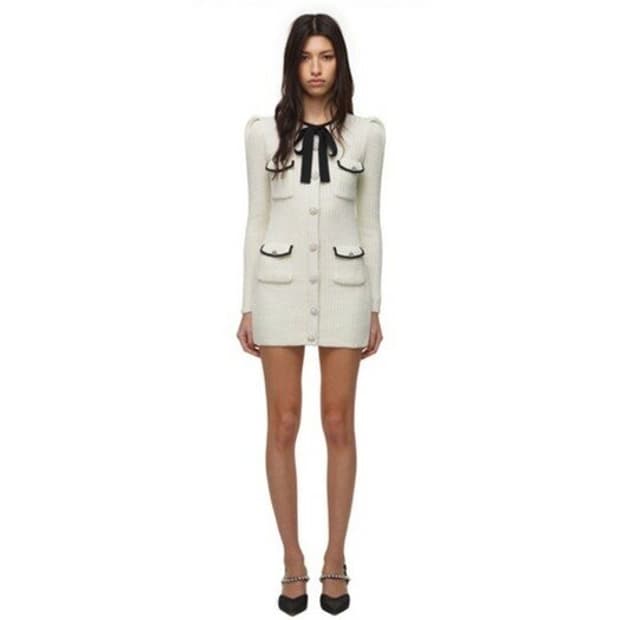 셀프포트레이트 (self-portrait) 루렉스 니트 드레스 사이즈 L