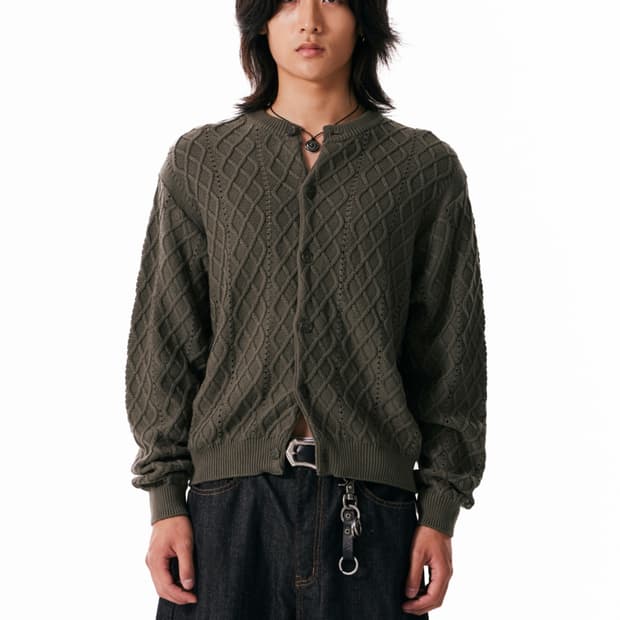 아캄 니트 가디건 2사이즈