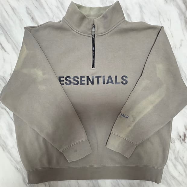 피오갓에센셜 하프집업 스웻셔츠 