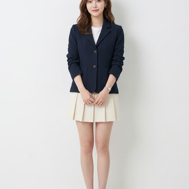 타미힐피거(Tommy Hilfiger) 다크 네이비 투버튼 자켓