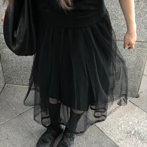 꼼데가르송 튤 스커트