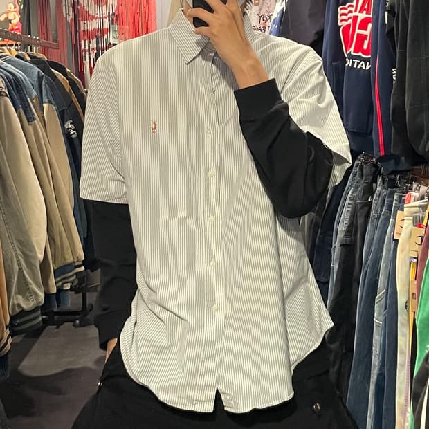 [IM] polo 폴로 스트라이프 반팔셔츠