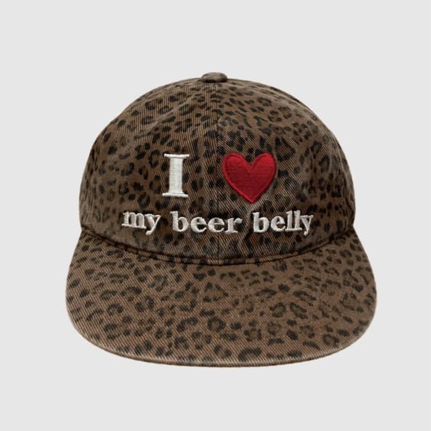 마스컴퍼니 Love My Beer Belly cap - Leopard