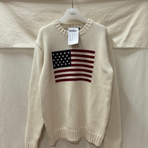 브랜디멜빌 성조기 니트ivory
