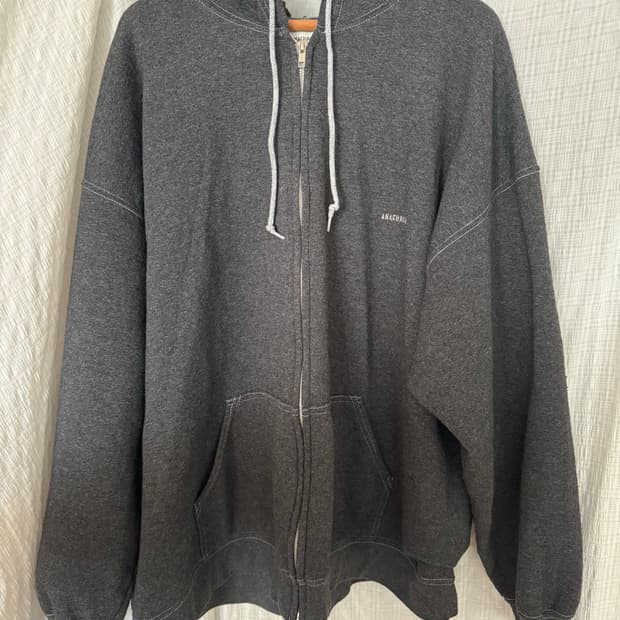 아나크로놈 회색 오버핏 후드집업 38