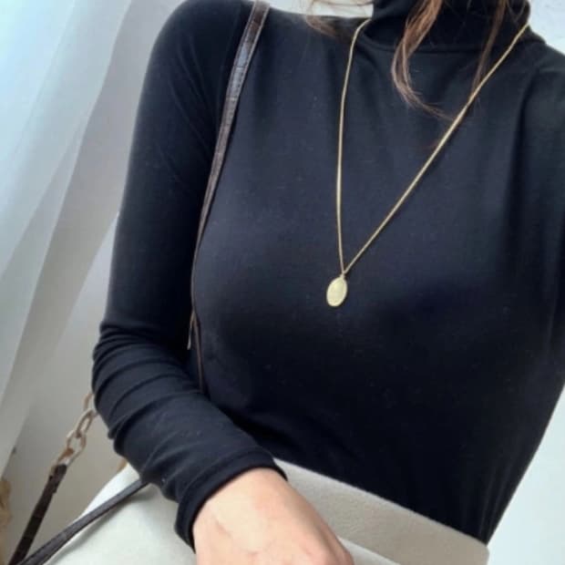 [새상품] 기모 목폴라 블랙