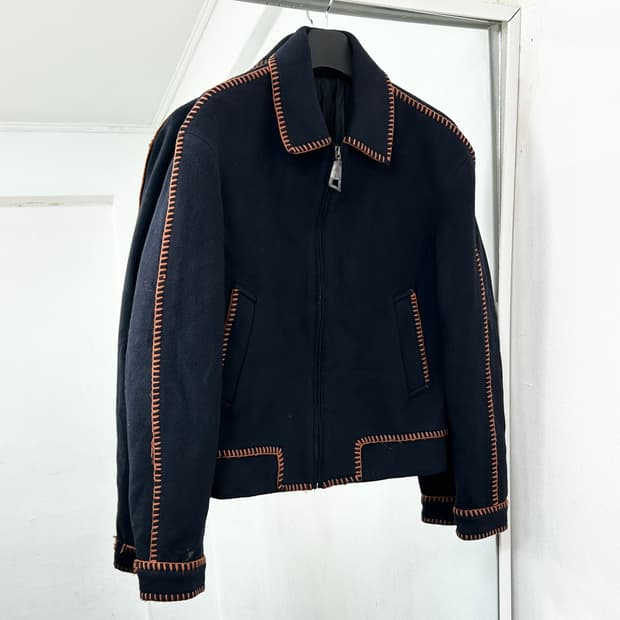 우영미 캐시미어 스티치 자켓