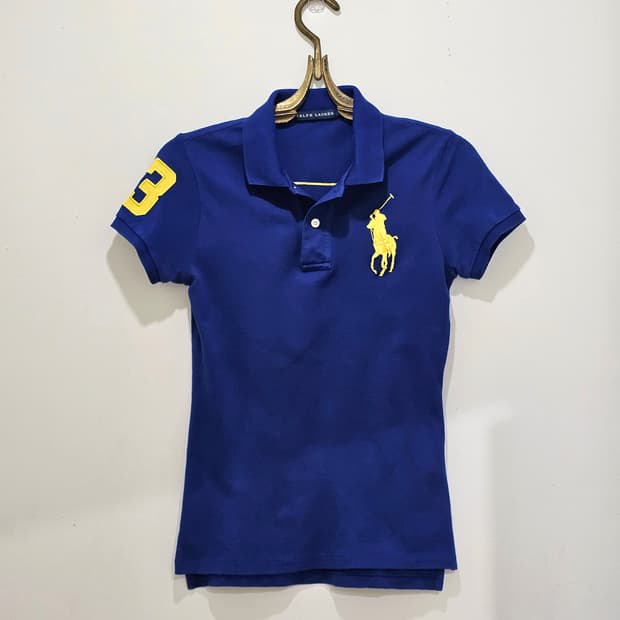 Ralph Lauren 코발트 블루 빅포니 PK셔츠