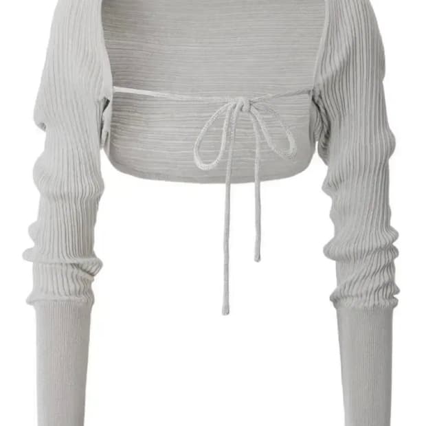 (새제품) 쓰리타임즈 릿볼레로 그레이