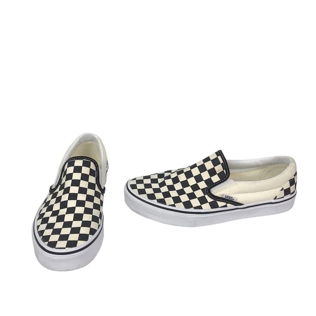 반스 VANS 아이보리 체커보드 슬립온 신발 남성265