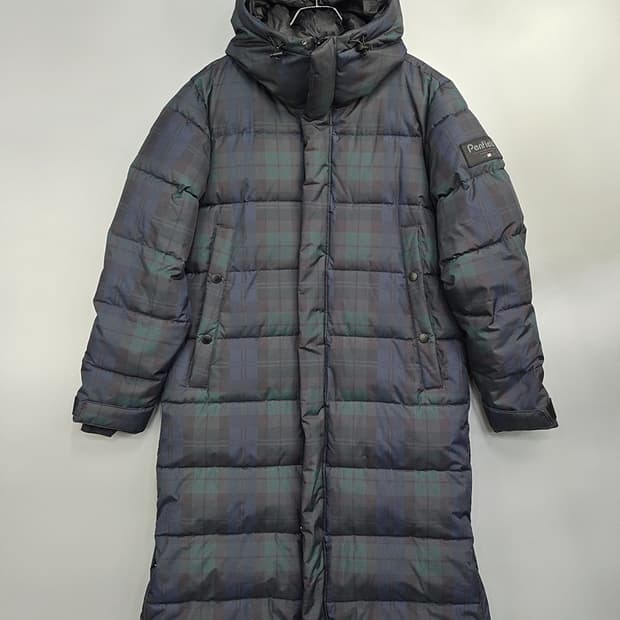 펜필드(Penfield) 블랙워치 체크 롱패딩 L