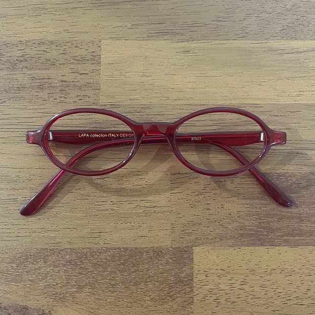 LAPA Collection 레드 뿔테 빈티지 안경테