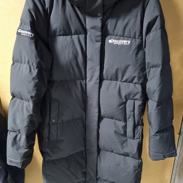디스커버리 여성 구스 롱패딩 