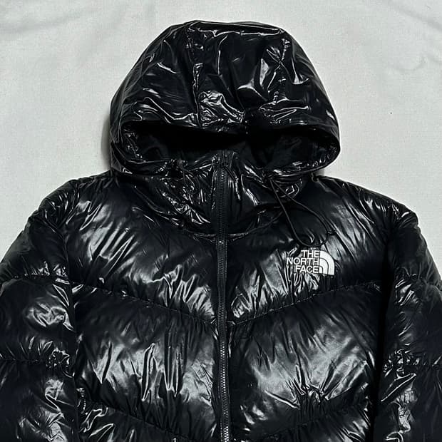 XL 노스페이스 블랙 유광 다운 패딩