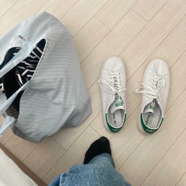 (280) 아디다스 스탠 스미스 데콘 클라우드 화이트 그린