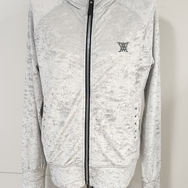 어뉴골프 벨벳 후드 집업 S