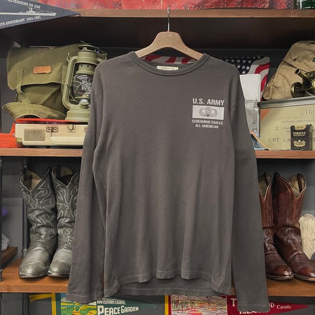 00s 아비렉스 리미티드 에디션 U.S ARMY 에어본 와플니트 N400