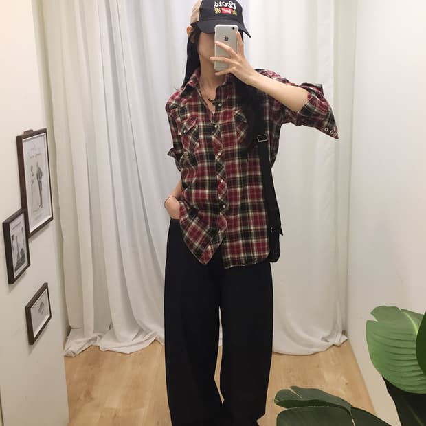 Women Wrangler Check Shirt 100