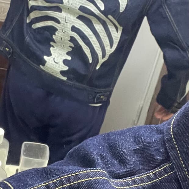 캐피탈 (kapital) 본 트러커 데님 자켓