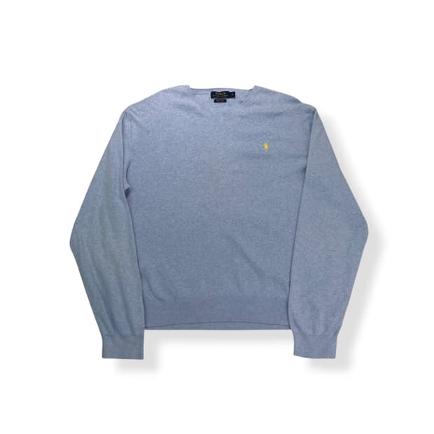 100 폴로 랄프로렌 피마코튼 브이넥 니트