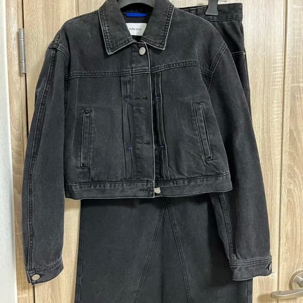 kuho plus 구호 플러스 데님 셋업 블랙