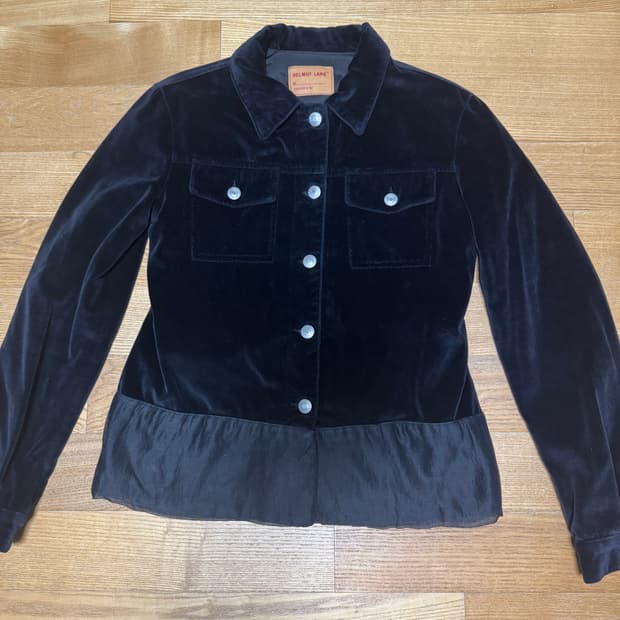helmut lang 1997 벨벳자켓