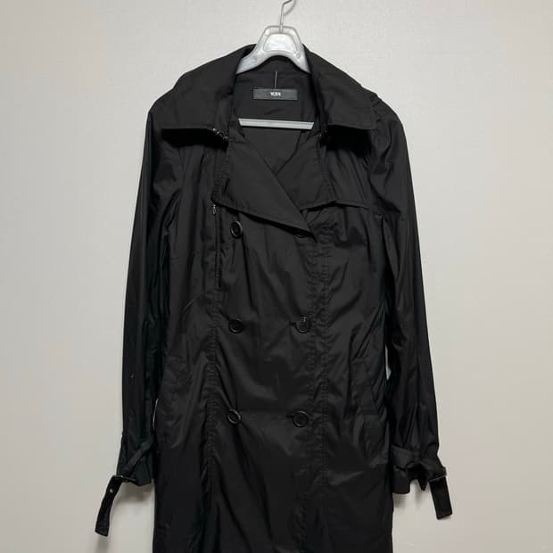 투미 TUMI 블랙 트렌치 코트 S