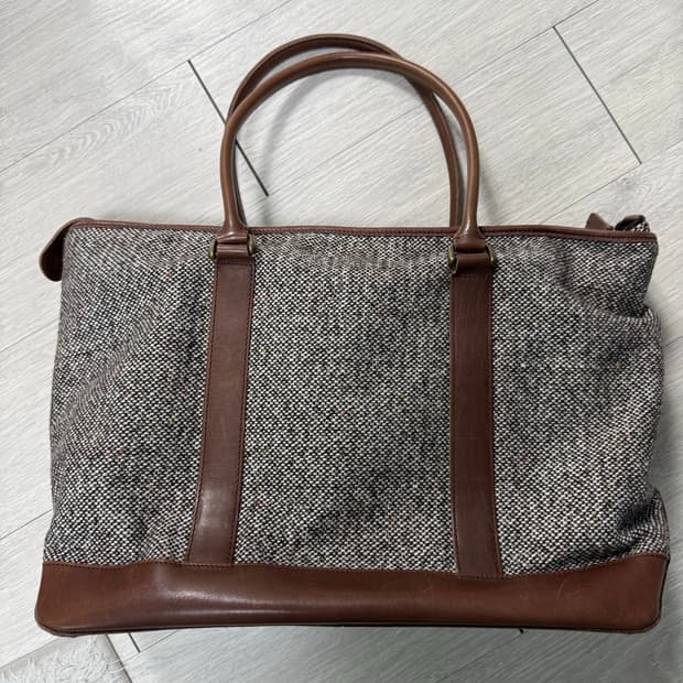 (OS)LLBEAN 엘엘빈 트위드 레더 토트백