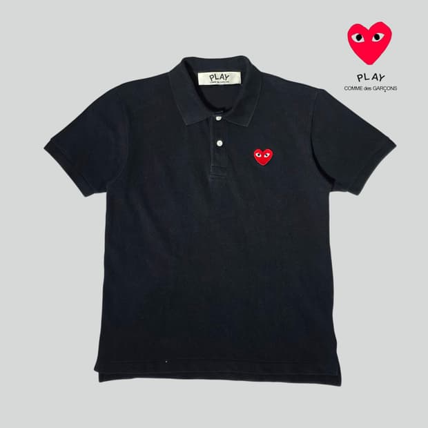 [M]꼼데가르송 레드와펜 블랙 카라티