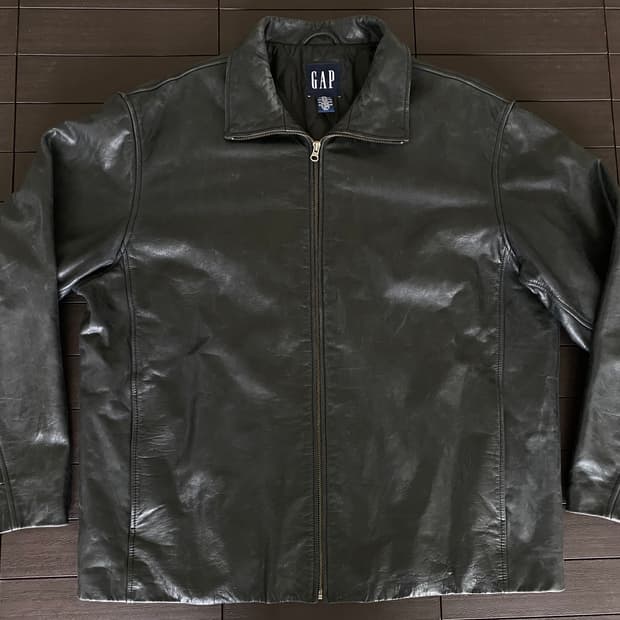 (XXL) 올드갭 레더 자켓