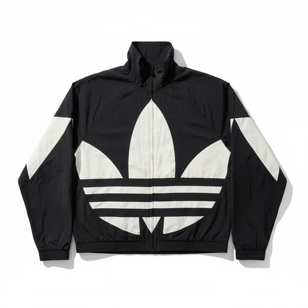 Adidas big trefoil windbreaker XL