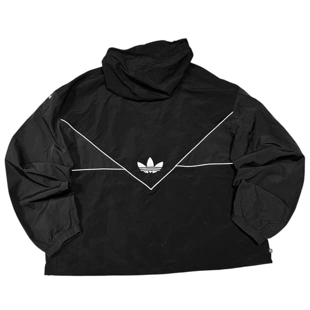✨ (바배) 아디다스 화이트 파이핑 블랙 바람막이