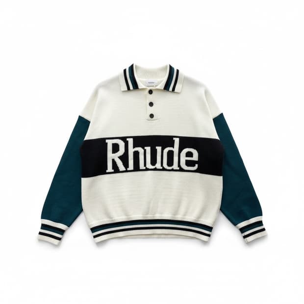Rhude rugby polo swearter 2XL