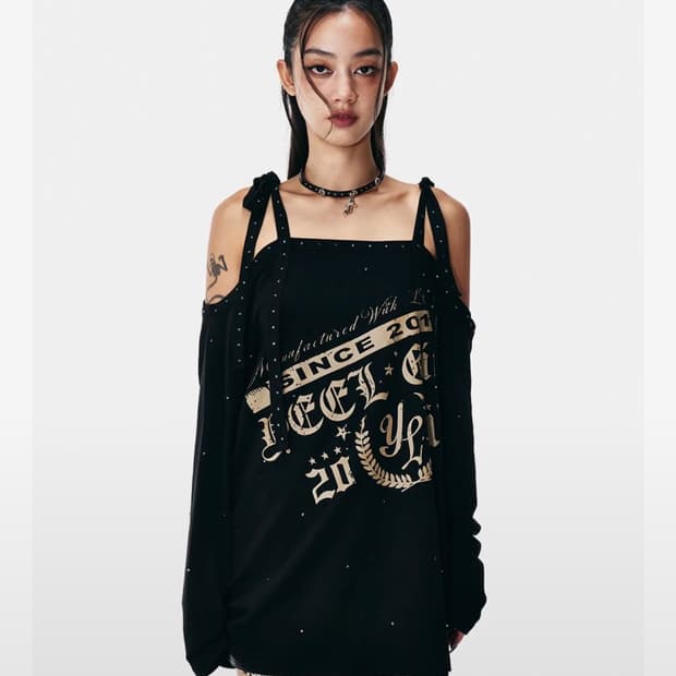 Yeel CUBIC OVERSIZED SHOULDER STRAP TOP 