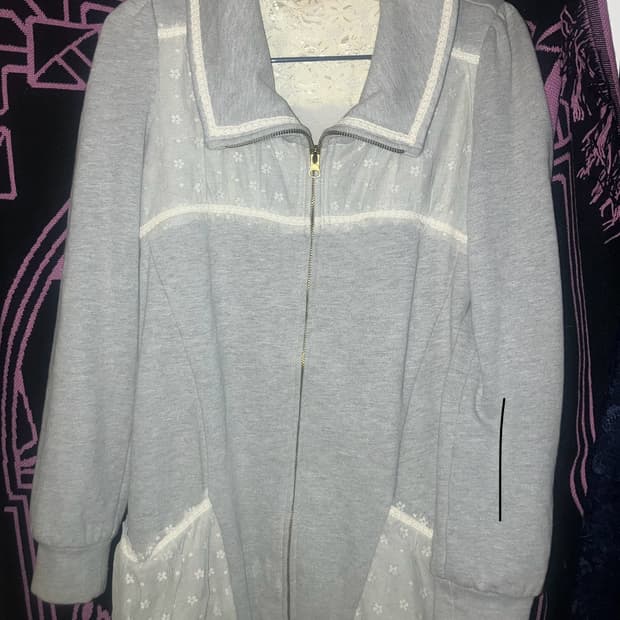 057 dolly girl by Anna sui lace zip up 