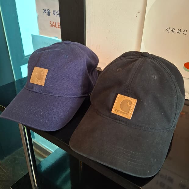 (마지막특가) 칼하트 볼캡 네이비/블랙