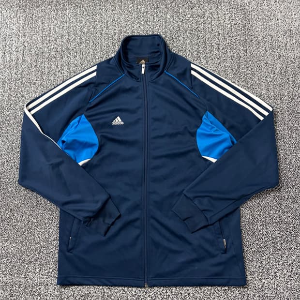 빈티지9. 아디다스 삼선 트랙탑 네이비 블루 져지 