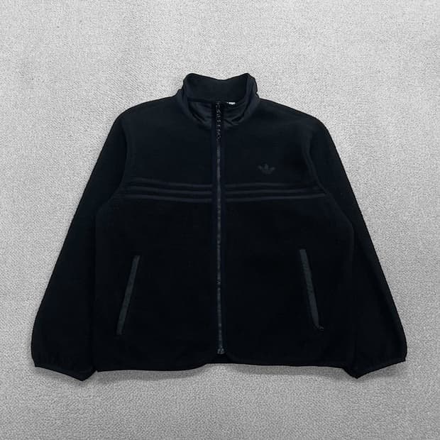아디다스 파이어버드 후리스 자켓 블랙
