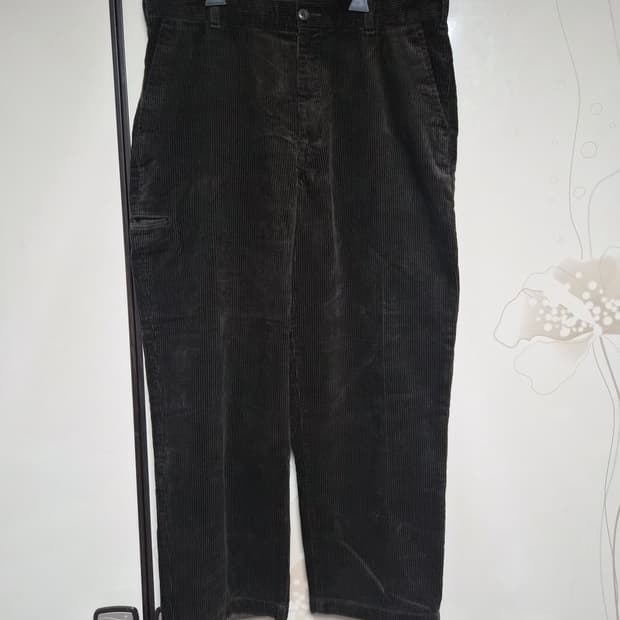 유니클로 U 코듀로이 팬츠 브라운 88size