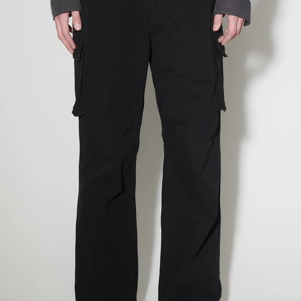 아워레가시 마운트 카고 팬츠 블랙 캔버스 48사이즈
