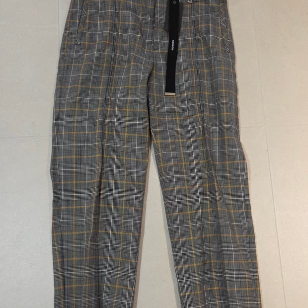 송지오 남성 체크 바지 90사이즈. 새상품
