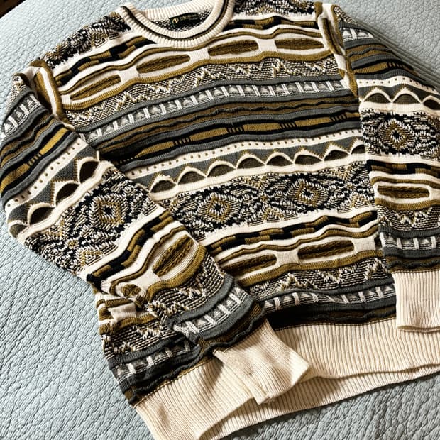 Christiano 패턴 니트 스웨터