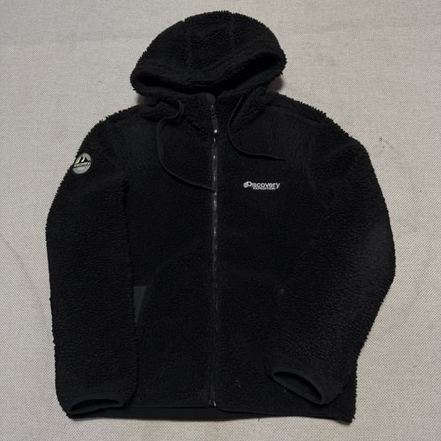 디스커버리 뽀글이 플리스 후드집업