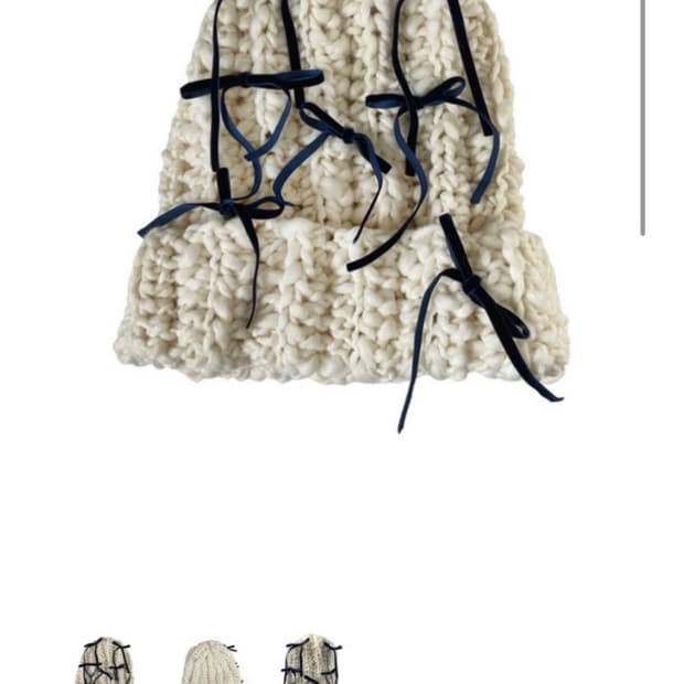 크로쉐안트 비니 아이보리