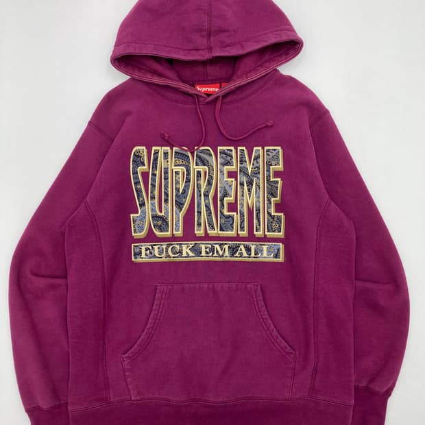 Supreme 슈프림 후드티 퍼플