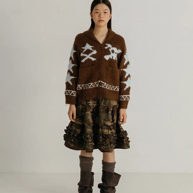 플리즈프로젝트 캉캉 스커트 카모