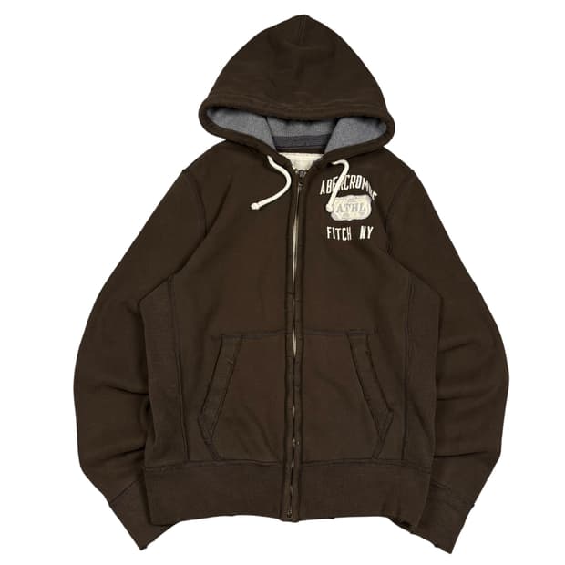 아베크롬비 브라운컬러 후드집업